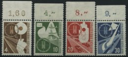 BUNDESREPUBLIK 167-70 **, 1953, Verkehrsausstellung, Oberrandstücke, Prachtsatz - Sonstige & Ohne Zuordnung