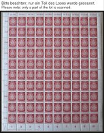 DIENSTMARKEN A D 34-39 **, 1957/8, 5 - 40 Pf., Wz. 3, 10 Bogen (100) Mit Verschiedenen Druckerei-Vermerken, U.a. Mit Nr. - Sonstige & Ohne Zuordnung