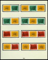 DDR 1012/3 **, 1964, Leipziger Frühlingsmesse, Alle 16 Zusammendrucke Komplett (W Zd 118-125 Und S Zd 44-51), Prach - Used Stamps