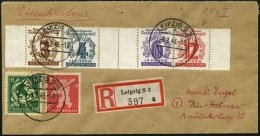 WEST-SACHSEN 144I BRIEF, 1946, 12 Pf. Volkssolidarität Mit Abart Volksnor Statt Volksnot, Mit Zusatzfrankatur Auf E - Sonstige & Ohne Zuordnung