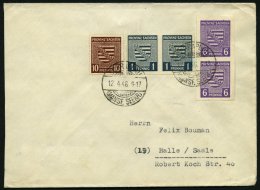 PROVINZ SACHSEN 66II BRIEF, 1945, 1 Pf. Schwärzlichgrünlichblau Mit Abart Z Von Provinz Beschädigt, Mit Z - Other & Unclassified