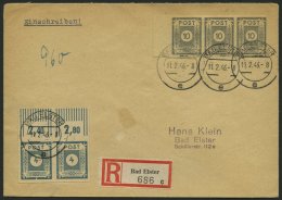 OST-SACHSEN 53aIII BRIEF, 1945, 4 Pf. Dunkelblaugrau Mit Abart Weißer Keil Im Markenunterrand (Feld 6), Im Oberran - Autres & Non Classés