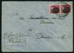 SÄCHSISCHE SCHWÄRZUNGEN AP 785aII Paar BRIEF, PULSNITZ, 6 Pf. Lebhaftviolettblau Im Senkrechten Paar Auf Brief - Autres & Non Classés