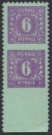 MECKLENBURG-VORPOMMERN 10xUw,Uu **, 1946, 6 Pf. Grauviolett Auf Hellbläulichgrün, Waagerecht Ungezähnt Un - Sonstige & Ohne Zuordnung