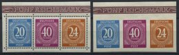 ALLIIERTE BES. 924-29A/B **, 1946, Briefmarken-Ausstellung, Beide Dreierstreifen, Pracht, Mi. 96.- - Autres & Non Classés