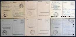 ALL. BES. AUFBRAUCHAUSGABEN P 694a,b,695 A. A-g BRIEF, 1945, 6 Verschiedene Ganzsachenkarten, Davon 3 Ungebraucht, Feins - Other & Unclassified