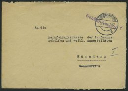 ALL. BES. GEBÜHR BEZAHLT TIRSCHENREUTH, 5.1.46, Violetter L1 Gebühr Bezahlt, Brief Feinst - Otros & Sin Clasificación