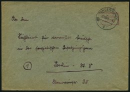 ALL. BES. GEBÜHR BEZAHLT TANGERMÜNDE, Postleitzahl Nachträglich In Den Stempel Gesetzt, 23.10.48, Roter R - Sonstige & Ohne Zuordnung