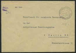 ALL. BES. GEBÜHR BEZAHLT OTTOSCHWANDEN EMMENDINGEN, 17.6.46, Kleiner Violetter L2 Gebühr Bezahlt, Prachtbrief - Otros & Sin Clasificación