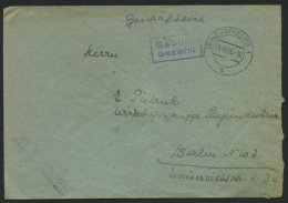 ALL. BES. GEBÜHR BEZAHLT NEUSTRELITZ, 9.10.45, Violetter R2 Gebühr Bezahlt, Brief Feinst - Otros & Sin Clasificación