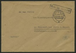 ALL. BES. GEBÜHR BEZAHLT NEUSTADT (AISCH), 17.12.45, R1 Gebühr Bezahlt, Brief Feinst - Sonstige & Ohne Zuordnung