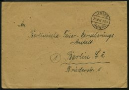 ALL. BES. GEBÜHR BEZAHLT JESSEN (ELSTER), 27.10.45, Roter R2 Gebühr Bezahlt, Brief, Feinst - Otros & Sin Clasificación