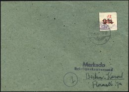 GROSSRÄSCHEN-VORLÄUFER V 26U BRIEF, 1945, 12 Pf. Rot, Ungezähnt, Prachtbrief, Mi. 800.- - Privatpost