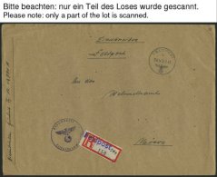 FELDPOST II. WK BELEGE 13 Verschiedene Feldpost-Einschreibbriefe, Pracht - Besetzungen 1938-45