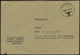 FELDPOST II. WK BELEGE 1939, Feldpostbrief über Die Postleitstelle Dresden Nach Schlesien Als Übungspost Dekla - Besetzungen 1938-45