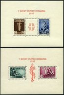 SERBIEN Bl. 3/4 *, 1943, Blockpaar Kriegsinvaliden, Falzrest Im Rand, Marken Postfrisch, Pracht - Besetzungen 1938-45