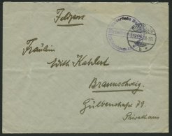 MSP VON 1914 - 1918 (17. Torpedoboot-Halbflottille), 17.10.1915, Violetter Briefstempel, Poststempel Bützbach, Feld - Schiffahrt