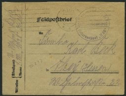 MSP VON 1914 - 1918 (II. Unterseeboots-Halbflottille), 10.2.1917, Violetter Briefstempel, Feldpostbrief Von Bord Des U-B - Marítimo