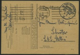 MSP VON 1914 - 1918 193 (VIII. Torpedoboots-Flottille), 5.3.1918, Feldpostkarte Von Bord Eines Bootes Der VIII. Torpedob - Maritime