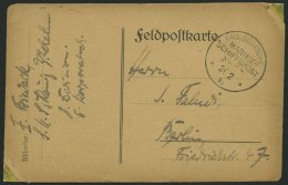 MSP VON 1914 - 1918 97 (Großer Kreuzer KÖNIG WILHELM), 20.2.1916, Feldpostkarte Von Bord Der König Wilhe - Marítimo