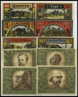 SAMMLUNGEN, LOTS 1921/2, 18 Verschiedene Notgeldscheine, Pracht - Colecciones