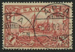 SAMOA 16 O, 1901, 1 M. Rot, Pracht, Gepr. Steuer, Mi. 70.- - Samoa