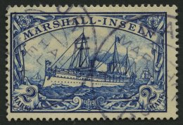 MARSHALL-INSELN 23 O, 1901, 2 M. Schwärzlichblau, Stempel NAURU, Pracht, Gepr. Bothe, Mi. (140.-) - Marshall-Inseln