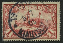 KIAUTSCHOU 14 O, 1901, 1 M. Rot, üblich Gezähnt Pracht, Mi. 110.- - Kiauchau