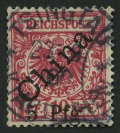 KIAUTSCHOU 1I O, 1900, 5 Pf. Auf 10 Pf. Diagonaler Aufdruck, Type 1, Feinst (kleine Falzhelle Stelle), Gepr. Jäschk - Kiauchau