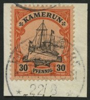 KAMERUN 12 BrfStk, FONTEMDORF Auf 30 Pf., Prachtbriefstück - Cameroun