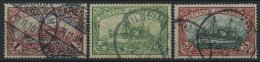 DEUTSCH-OSTAFRIKA 19-21a O, 1901, 1 - 3 R. Kaiseryacht, 3 Werte Feinst/Pracht, Mi. 390.- - África Oriental Alemana