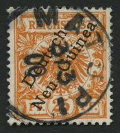 DEUTSCH-NEUGUINEA 5b O, 1899, 25 Pf, Dunkelorange, Stempel MATUPI, Pracht, Mi. 90.- - German New Guinea