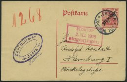 DP TÜRKEI P 19 BRIEF, 1913, 10 Centimes Auf 10 Pf., Prachtkarte Von JAFFA Nach Hamburg - Deutsche Post In Der Türkei