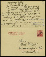 DP TÜRKEI P 18 BRIEF, 1913, 10 Centimes Auf 10 Pf., Stempel CONSTANTINOPEL 3 **, Prachtkarte - Turquia (oficinas)