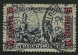 DP TÜRKEI 22I/I O, 1900, 15 PIA. Auf 3 M., Type I, Feinst, Mi. 140.- - Deutsche Post In Der Türkei