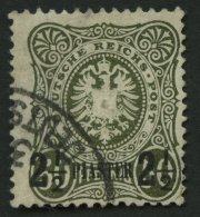 DP TÜRKEI 5b O, 1887, 21/2 PIA. Auf 50 Pf. Oliv, Feinst, Gepr. Hollmann, Mi. 100.- - Turquia (oficinas)