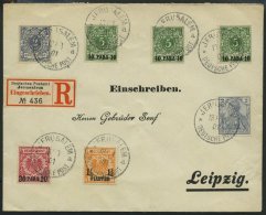 DP TÜRKEI M 52/3,6,7,9 BRIEF, 1901, 2 Pf. Lebhaftgrau Und 21/2 Pf. Blaugrau Mit Zusatzfrankatur Auf Philatelistisch - Deutsche Post In Der Türkei