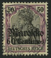 DP IN MAROKKO 53I O, 1911, 60 C. Auf 50 Pf., Friedensdruck, Stempel TANGER B (CC), Pracht, R! - Deutsche Post In Marokko