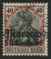 DP IN MAROKKO 40 O, 1908, 50 C. Auf 40 Pf., Mit Wz., Feinst, Gepr. Jäschke-L., Mi. 180.- - Deutsche Post In Marokko