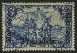 DP IN MAROKKO 17I/I O, 1900, 2 P. 50 C. Auf 2 M., Type I, Pracht, Mi. 70.- - Deutsche Post In Marokko