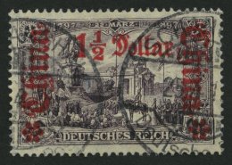 DP CHINA 46IAa O, 1912, 11/2 D. Auf 3 M. Schwärzlichviolett, Mit Wz., Friedensdruck, Pracht, Signiert, Mi. 150.- - Chine (bureaux)