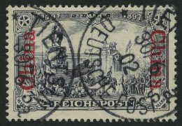 DP CHINA 26I O, 1901, 3 M. Reichspost, Type I, Pracht, Mi. 80.- - China (oficinas)