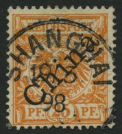 DP CHINA 5Ib O, 1898, 25 Pf. Dunkelorange Diagonaler Aufdruck, Pracht, Mi. 130.- - Deutsche Post In China
