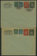 LUFTPOST-GANZSACHEN LPU 40 BRIEF, 1923, 40 Neben 50 Neben 5 Neben 100 M. 29. Dt. Philatelistentag, Ungebraucht Und Leer - Avions