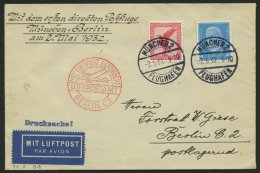 SPÄTERE FLÜGE (SPF) 2.5.1932, München-Berlin, Prachtbrief - Airplanes