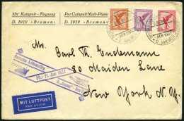 KATAPULTPOST 87b BRIEF, 20.6.1932, &quot,Bremen&quot, - New York, Seepostaufgabe, Brief Feinst - Lettres & Documents