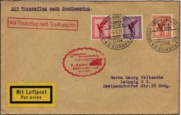 KATAPULTPOST 47c BRIEF, 8.6.1931, Europa - Southampton, Deutsche Seepostaufgabe, Prachtbrief - Briefe U. Dokumente