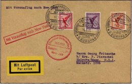 KATAPULTPOST 41b BRIEF, 16.5.1931, Europa - New York, Seepostaufgabe, Prachtbrief - Lettres & Documents