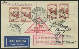 ZULEITUNGSPOST 84 BRIEF, Ungarn: 1930, Fahrt Nach Russland, Prachtkarte - Zeppeline