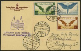 ZULEITUNGSPOST 108Bb BRIEF, Schweiz: 1931, Ostseejahr-Rundfahrt, Abgabe Lübeck, Prachtkarte - Luft- Und Zeppelinpost